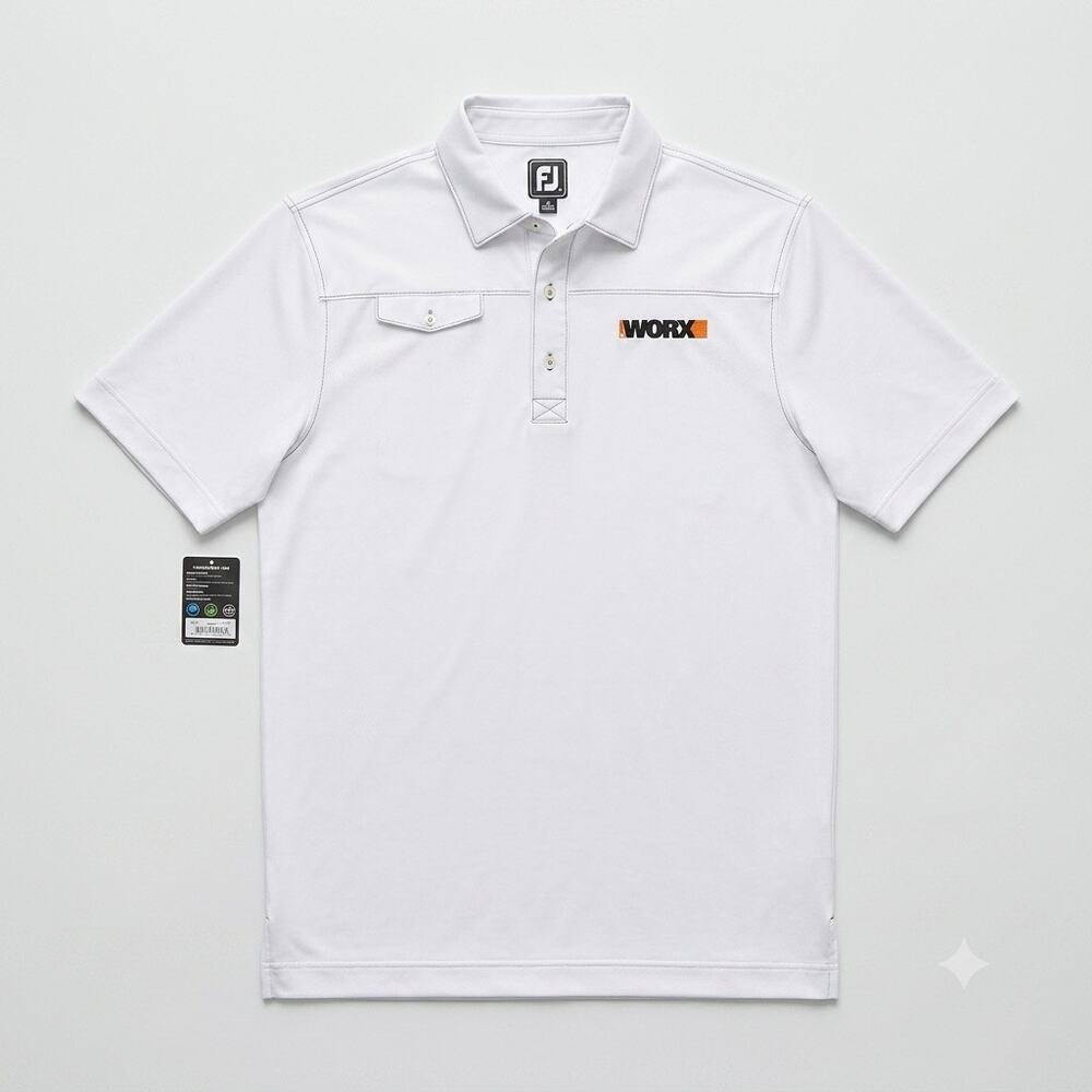 WORX Power Share Tools Employee Golf Tech Polo Shirt White FootJoy Mens XL